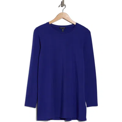 Eileen Fisher Crewneck Tunic In Purple