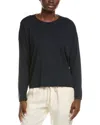Eileen Fisher Crewneck Wool Sweater In Black