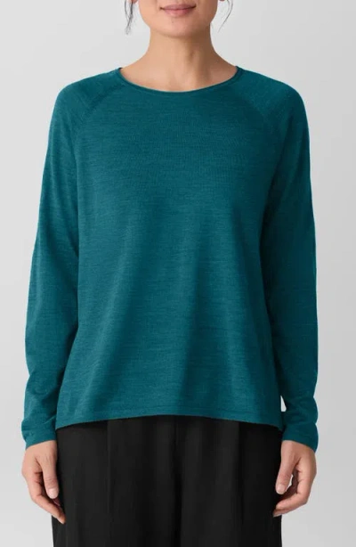 EILEEN FISHER EILEEN FISHER CREWNECK WOOL SWEATER