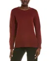 Eileen Fisher Crewneck Wool Sweater In Brown