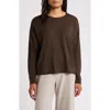Eileen Fisher Merino Wool Crew Jumper In Wren