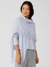 Eileen Fisher Crinkle Gauze Scarf In White