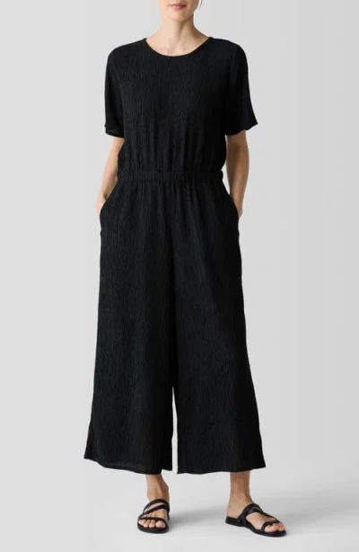 EILEEN FISHER EILEEN FISHER CRINKLE WIDE LEG JUMPSUIT