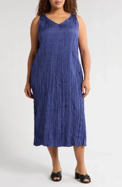 EILEEN FISHER EILEEN FISHER CRINKLED SILK DRESS