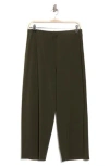 Eileen Fisher Crop Straight Leg Pants In Black