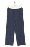 Eileen Fisher Crop Straight Leg Pants In Blue