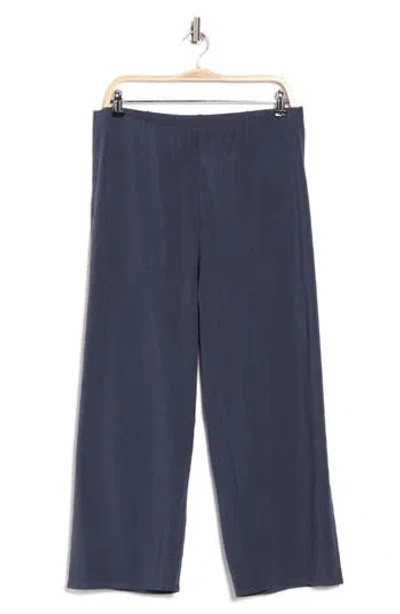 Eileen Fisher Crop Straight Leg Pants In Blue