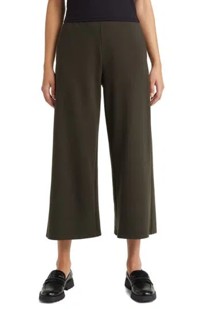 EILEEN FISHER EILEEN FISHER CROP WIDE LEG PONTE PANTS
