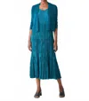 Eileen Fisher Cropped Cardigan In Dragonfly