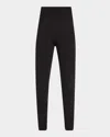 Eileen Fisher Cropped High-rise Jersey Leggings In Black
