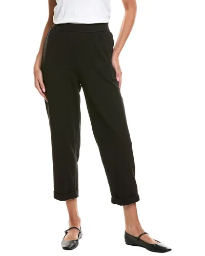 Eileen Fisher Cropped Pant In Black
