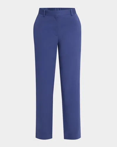 Eileen Fisher Cropped Stretch Cotton Twill Trousers
