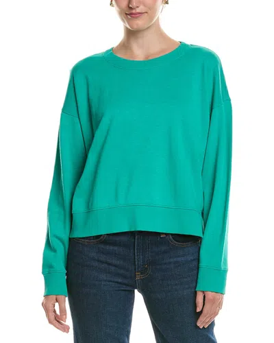Eileen Fisher Cropped Sweatshirt In Green