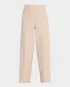 Eileen Fisher Ankle Length Knit Lantern Pants In Wheat