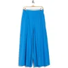 Eileen Fisher Cropped Wide Leg Organic Cotton Pants In Calypso
