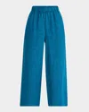 Eileen Fisher Wide Leg Pants In Hudson