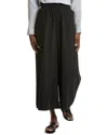 Eileen Fisher Cropped Wide Pant In Black