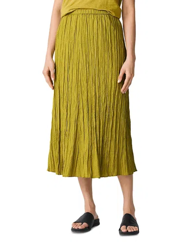 EILEEN FISHER CRUSHED SILK FLARED SKIRT