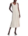 Eileen Fisher Crushed Silk Midi Dress