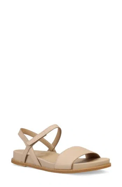 Eileen Fisher Demo Leather Sandal In Khaki/khaki