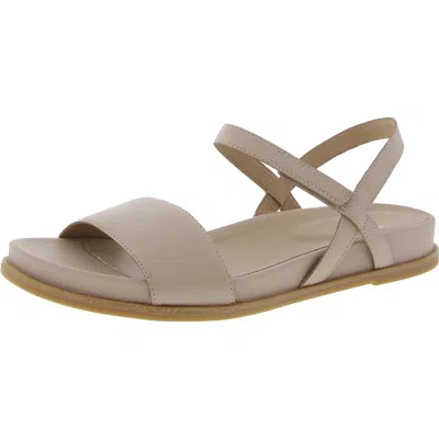 Eileen Fisher Demole Womens Adjustable Faux Leather Ankle Strap In Green