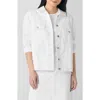 Eileen Fisher Denim Jacket In White