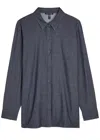 Eileen Fisher Denim Shirt In Blue