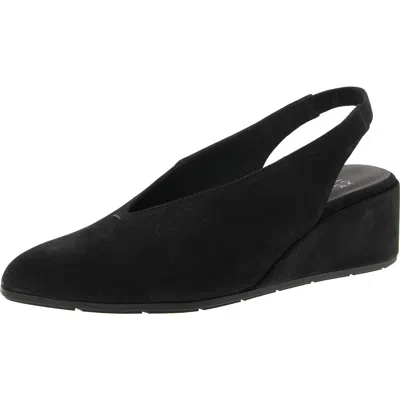 Eileen Fisher Devin Womens Laceless Manmade Wedge Sandals In Black