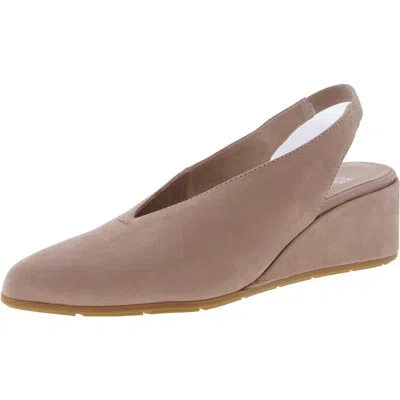 Eileen Fisher Devin Womens Laceless Manmade Wedge Sandals In Grey