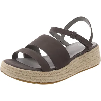 Eileen Fisher Devin Womens Laceless Manmade Wedge Sandals In Pink