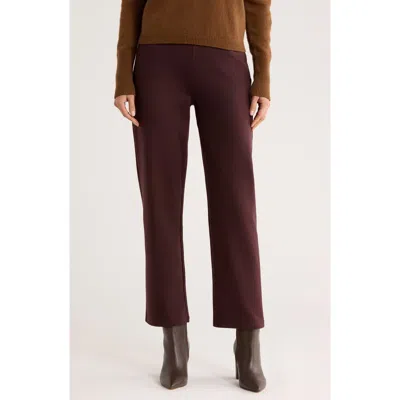 Eileen Fisher Double Knit Lantern Ankle Pants In Brown