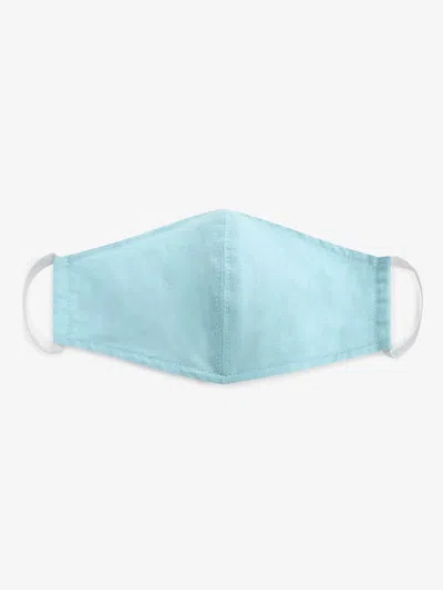Eileen Fisher Double Layer Organic Linen Mask In Blue
