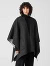 Eileen Fisher Doubleface Wool Cashmere Serape