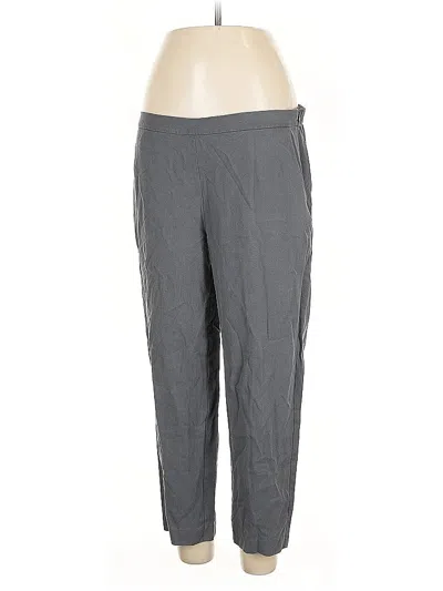 Pre-owned Eileen Fisher Dress Pants In Gray