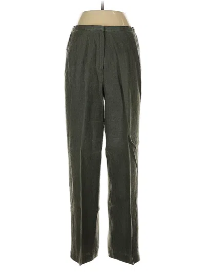 Pre-owned Eileen Fisher Dress Pants In Green