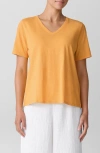 Eileen Fisher Easy V-neck Organic Cotton T-shirt