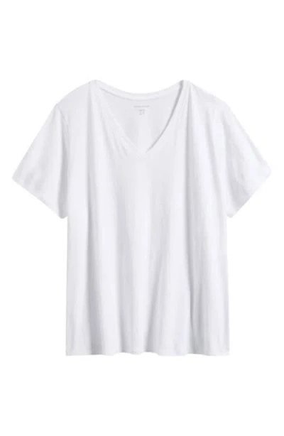 EILEEN FISHER EILEEN FISHER EASY V-NECK ORGANIC COTTON T-SHIRT