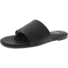 Eileen Fisher Edge Womens Leather Thong Sandals In Black