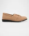 Eileen Fisher Eena Suede Twist Slip-on Loafers In Earth