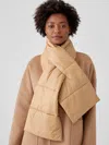 Eileen Fisher Eggshell Recycled Nylon Scarf In Brown