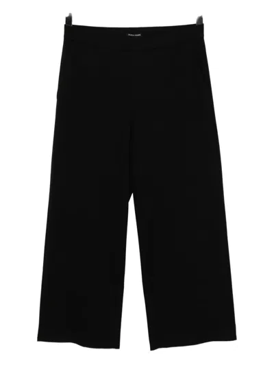 Eileen Fisher Elasticated-waistband Trousers In Black