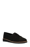 Eileen Fisher Eena Suede Twist Slip-on Loafers In Black