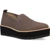 Eileen Fisher Ergos Stretch Canvas Wedge Loafers