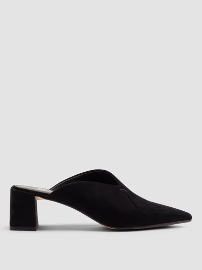 Eileen Fisher Fanon Suede Mule In Black