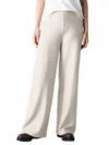 Eileen Fisher Felted Wool Wide Leg Pant In Chalk