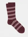 Eileen Fisher Fine Cotton Striped Sock In Multi