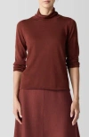 EILEEN FISHER EILEEN FISHER FINE GAUGE WOOL TURTLENECK SWEATER