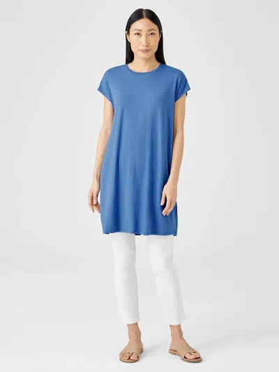 EILEEN FISHER FINE JERSEY CAP-SLEEVE DRESS