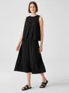 Eileen Fisher Fine Jersey Flare Skirt In Black