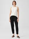 Eileen Fisher Fine Jersey Slouchy Pant In Black